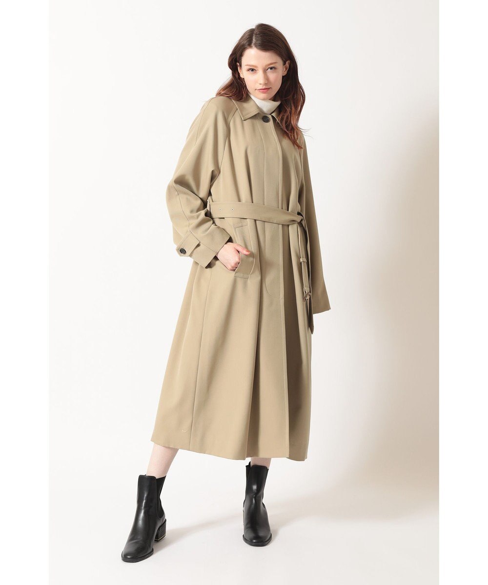 DAKS タータンチェックライニング ドルマンコート 