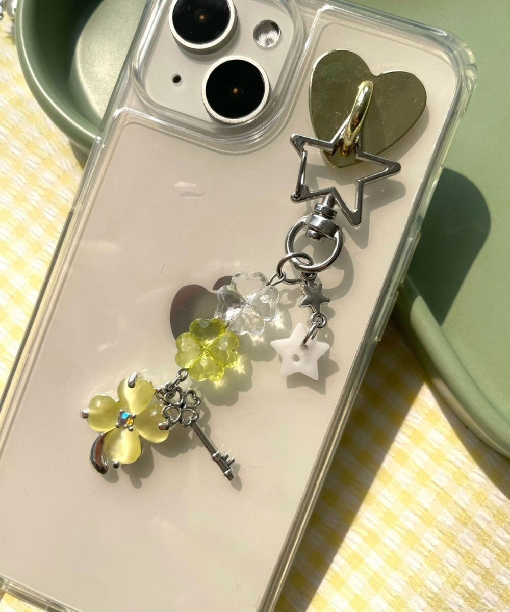 WEGO ビジュークローバービーズキーホルダー 