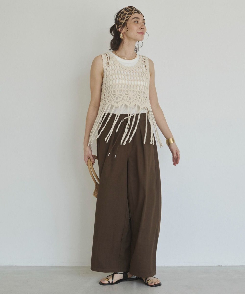 WEGO 【ANGIE VINTAGE】クロシェフリンジベスト 