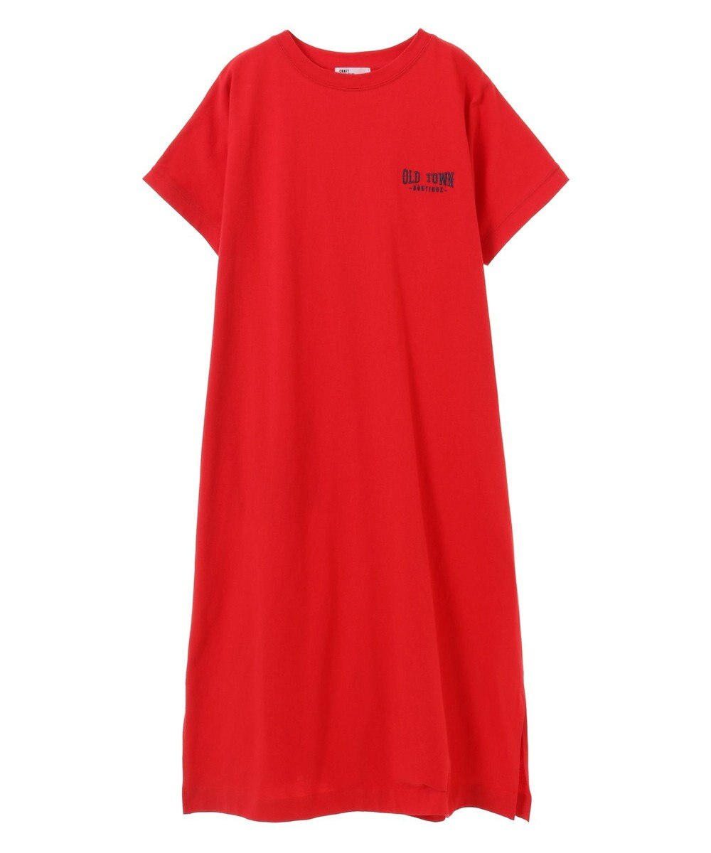 CRAFT STANDARD BOUTIQUE ヴィンテージ風天竺ワンポイントワンピース 
