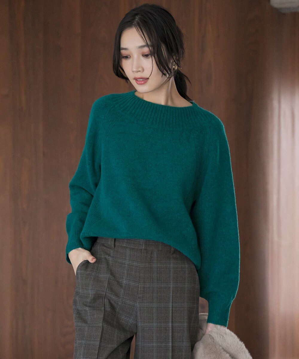 ANY SIS ボートネックAir ニット 