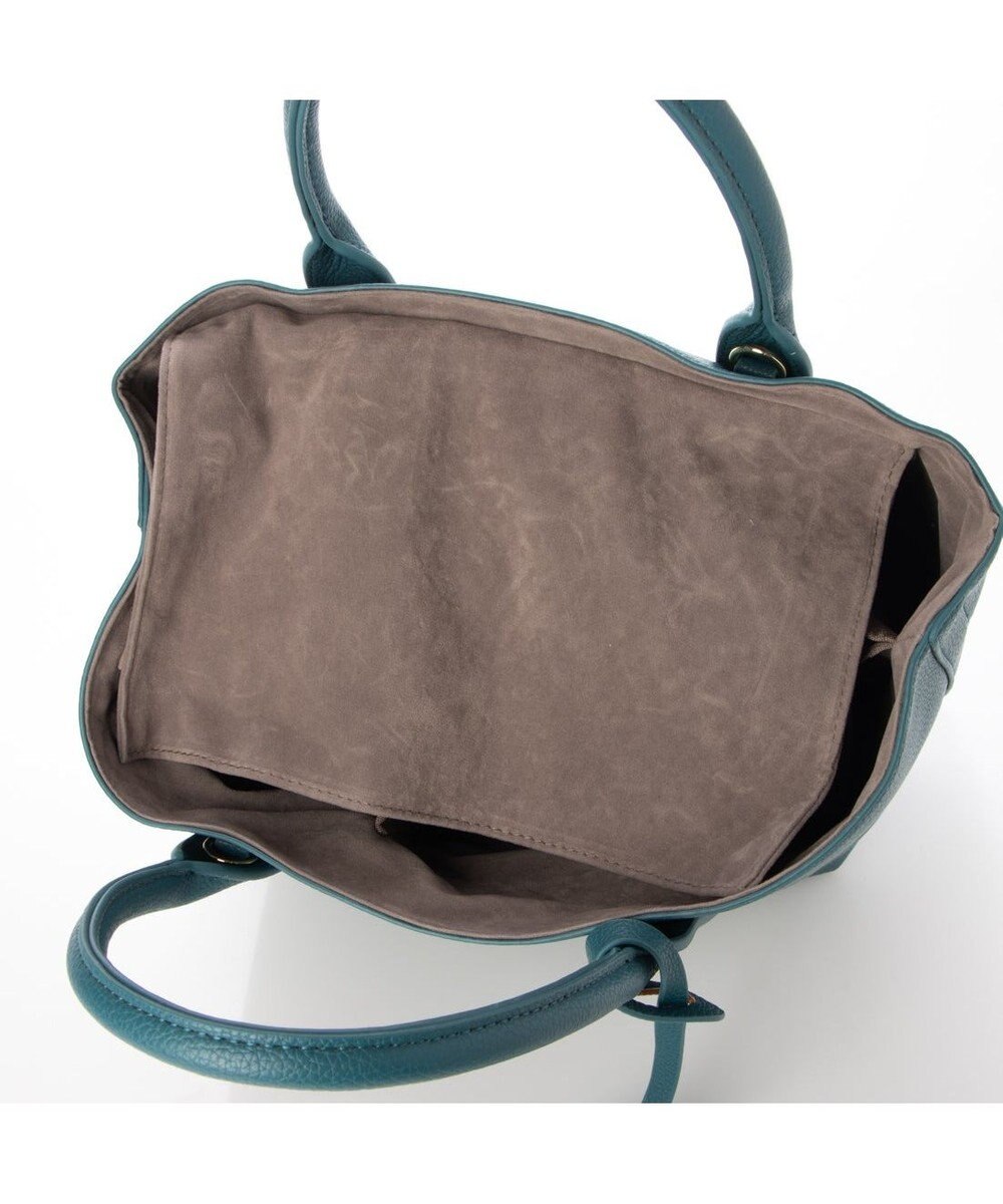 UNBILLION 【テレビ ドラマ着用アイテム】cachecache ショルダー付きパーテーション合成皮革トート 