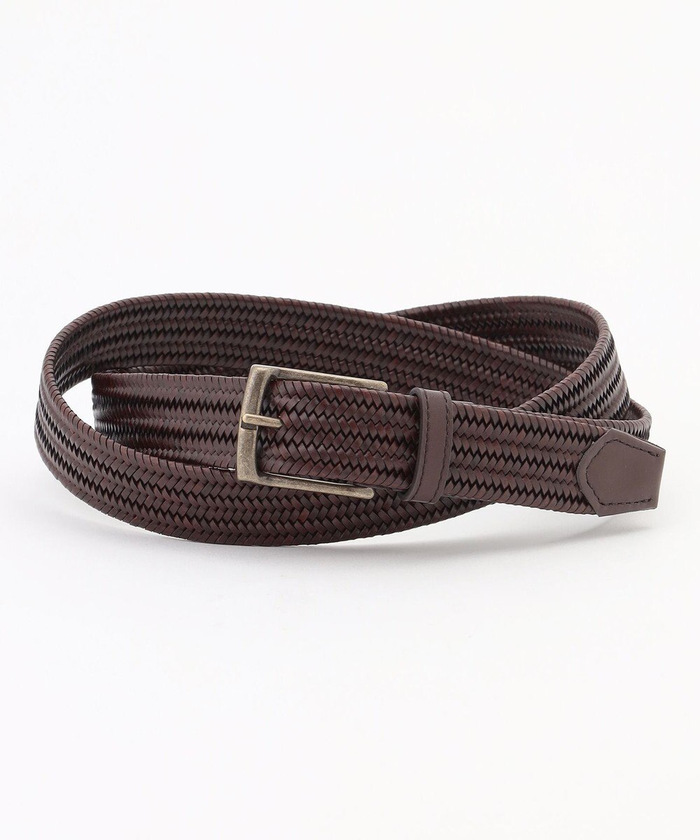 JOSEPH ABBOUD 【キングサイズ・イタリア素材・ストレッチ・日本製】ストレッチレザーベルト 