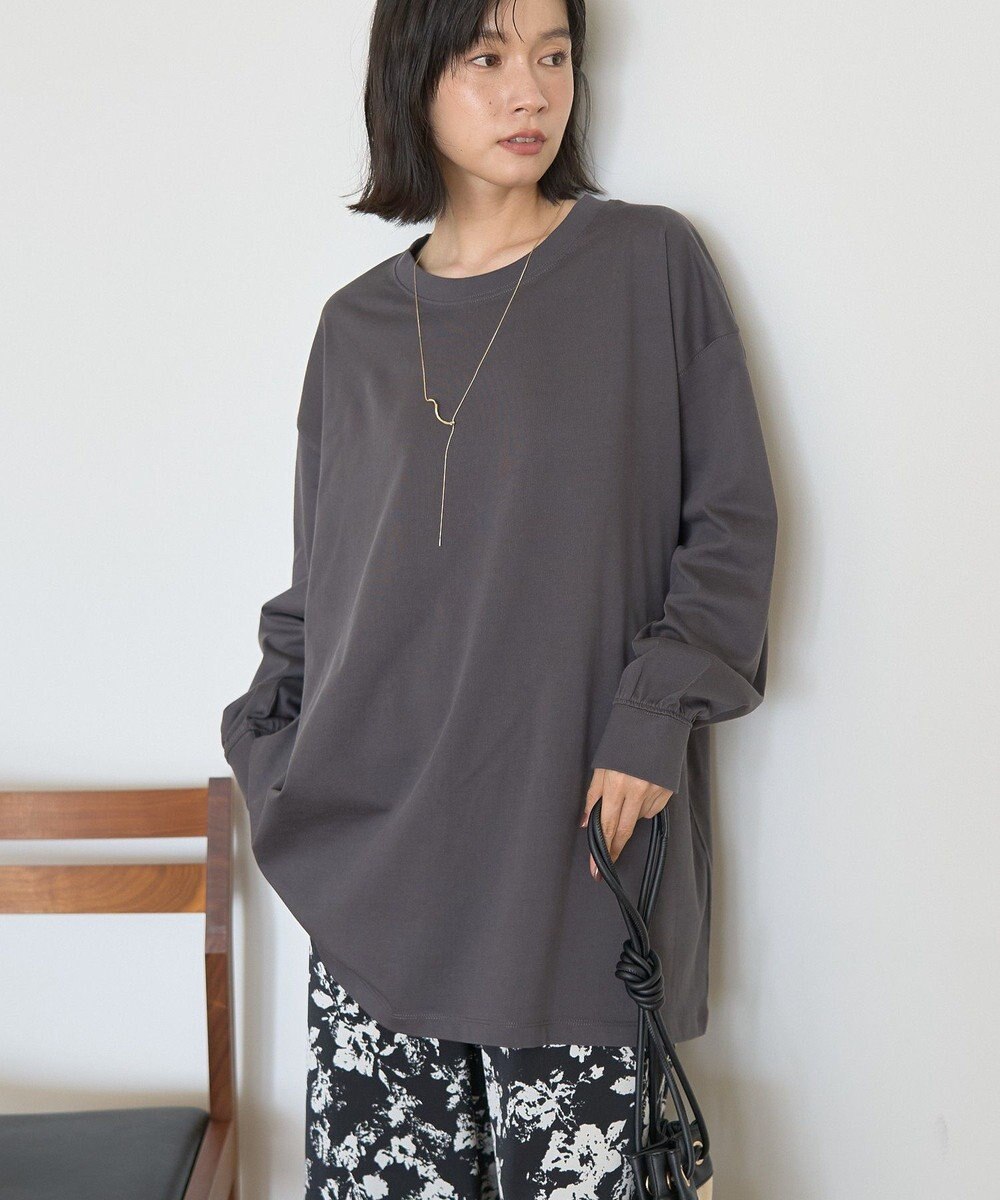 AMERICAN HOLIC コットンロング丈プルオーバー 