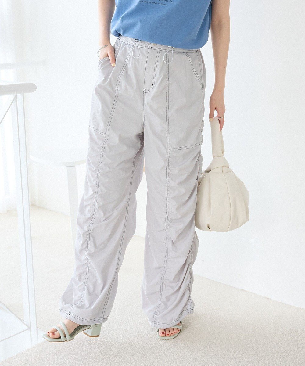 Green Parks ・ＳＵＧＡＲ　ＳＰＯＯＮ　配色ｓｔギャザーパンツ 