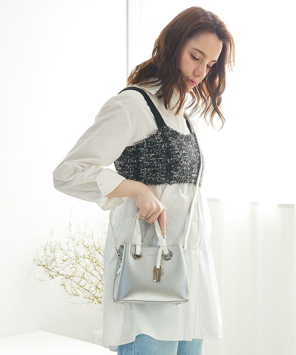 style code 【MERCURYDUO/マーキュリーデュオ】メタルアイレット　ミニショルダーバッグ、ハンドバッグ 