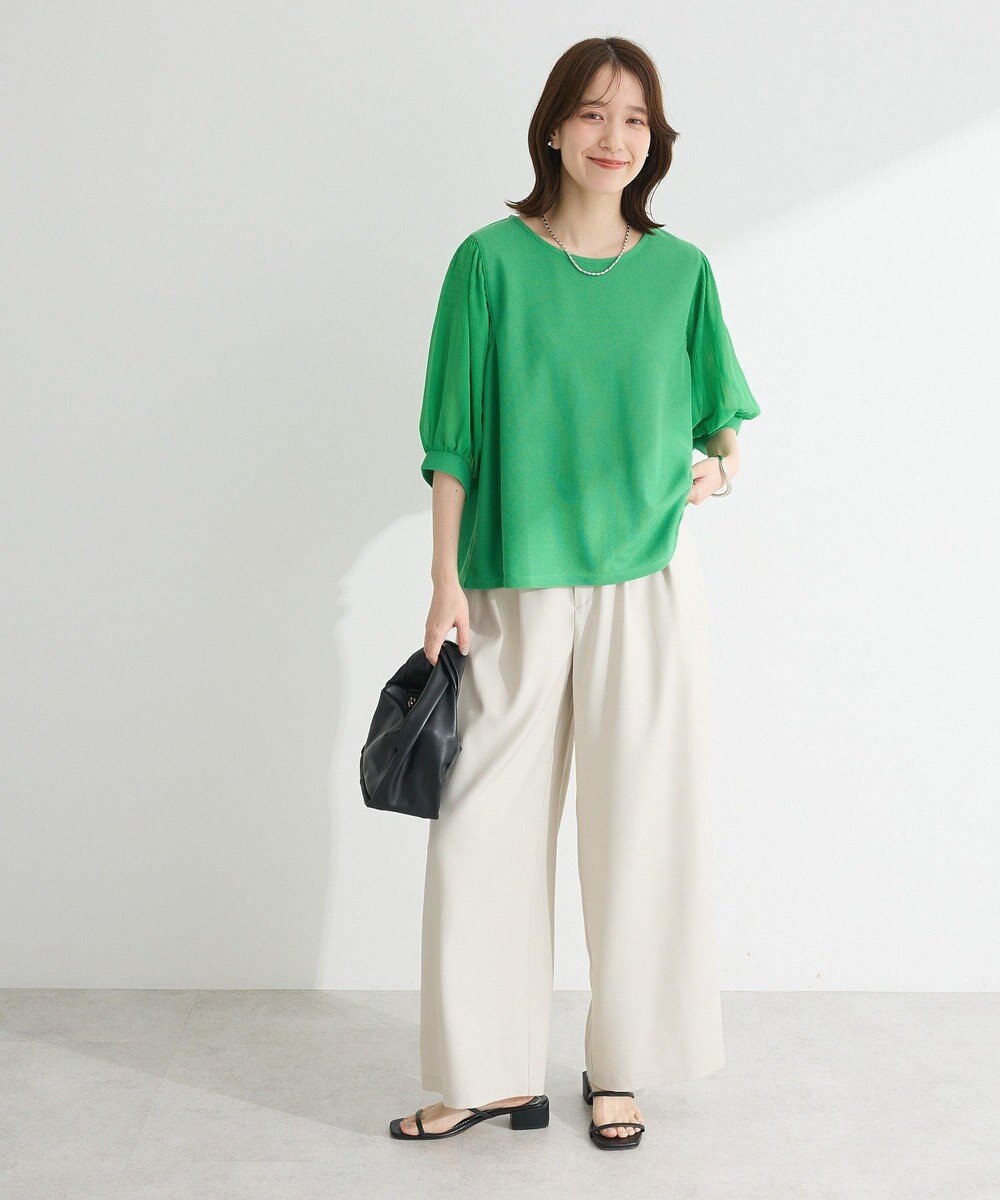 Green Parks ・ＥＬＥＮＣＡＲＥ　ＤＵＥ　サイドベルトタックパンツ 