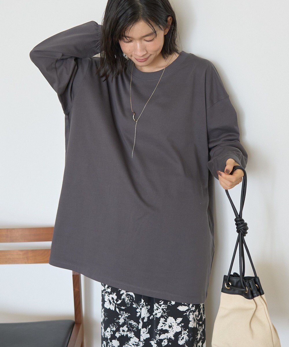 AMERICAN HOLIC コットンロング丈プルオーバー 