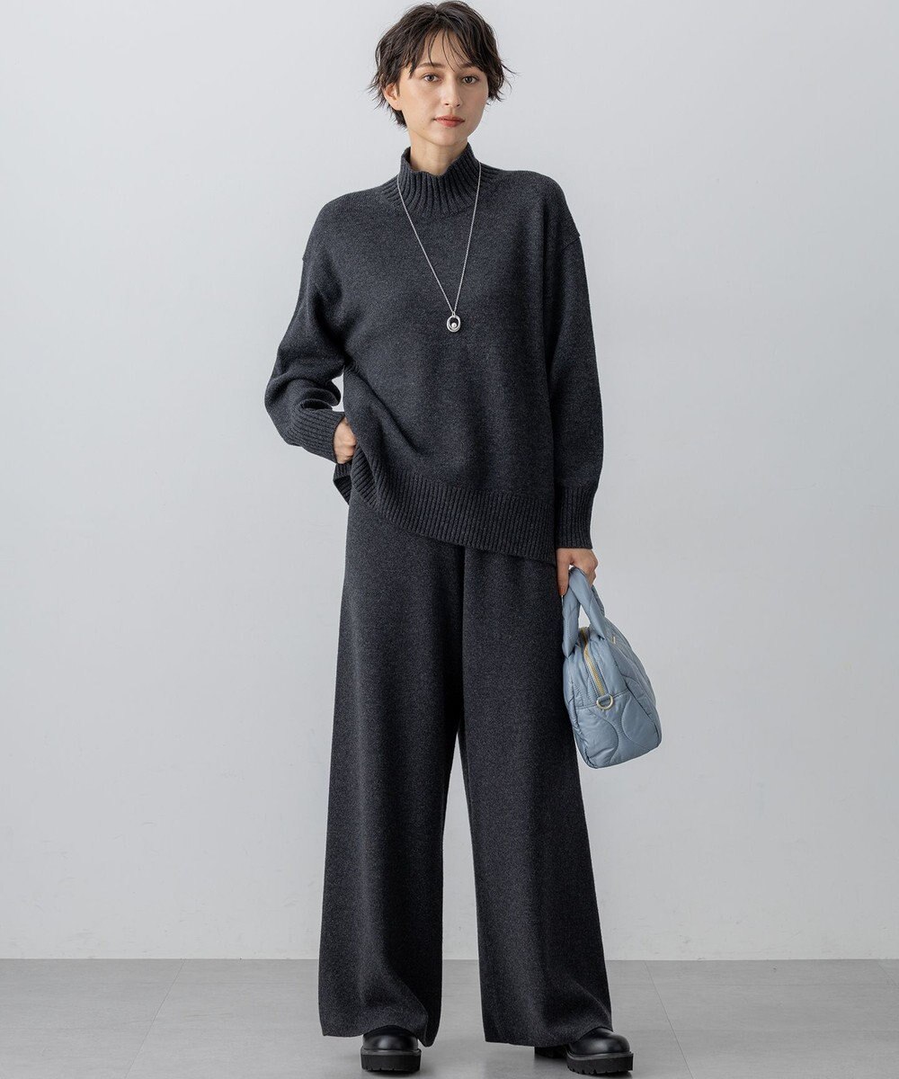 23区 L 【見上愛さん着用/洗える】カシミヤブレンド ニット パンツ 