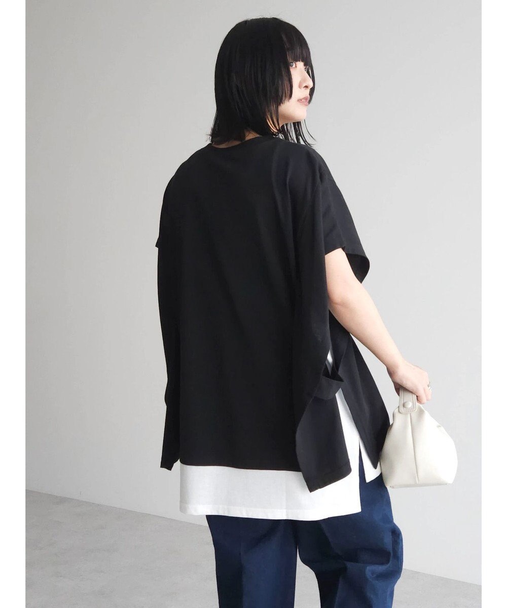 Green Parks ポンチョ風レイヤードチュニック 