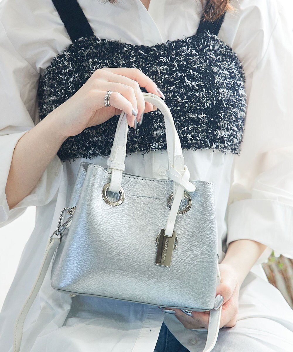 style code 【MERCURYDUO/マーキュリーデュオ】メタルアイレット　ミニショルダーバッグ、ハンドバッグ 