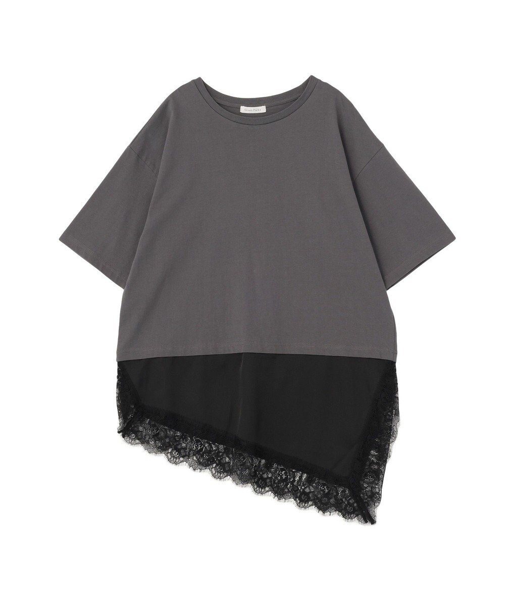 Green Parks レースドッキングＴシャツ 