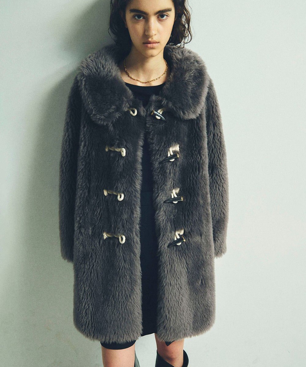 GRACE CONTINENTAL ウールボアショートコート 