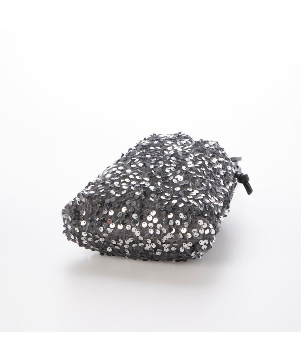 UNBILLION カシュカシュ cachecache / スパンコール巾着ミニショルダーバッグ 