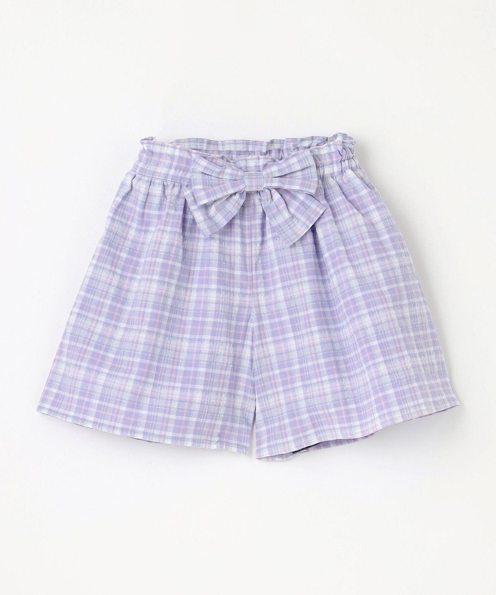 ANY KIDS チェック柄 ショート パンツ 