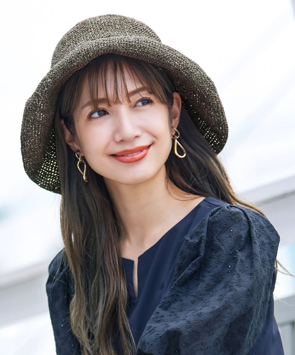 Tiaclasse ナチュラルな風合いのアンダリミックスクロシェハット 