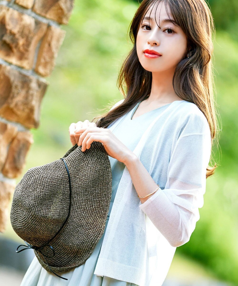 Tiaclasse ナチュラルな風合いのアンダリミックスクロシェハット 