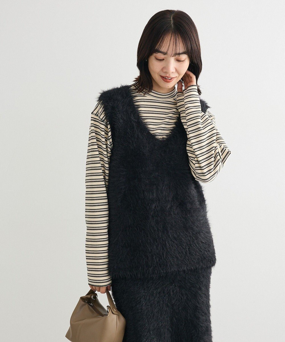 Green Parks ・Ｐｅｔｉｔ　Ｆｌｅｕｒ　シャギーニットベスト 