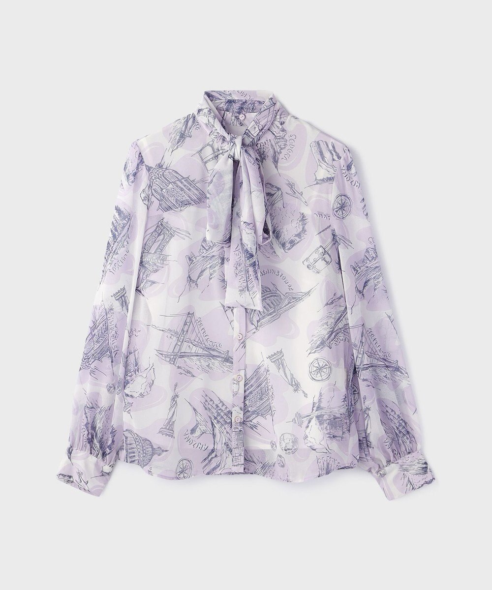 GRACE CONTINENTAL スカ－フタイブラウス 