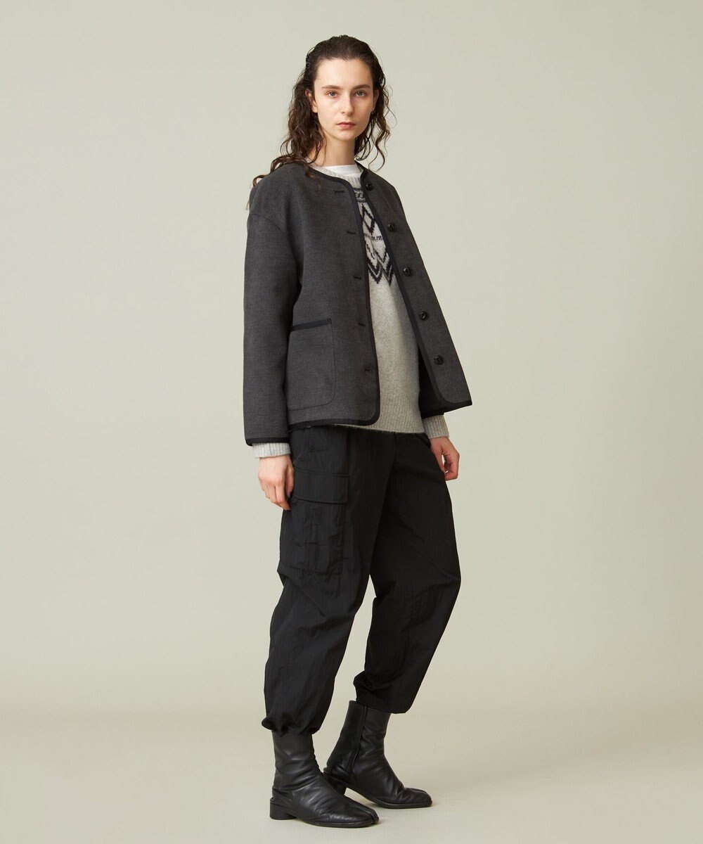 J.PRESS YORK STREET 【WOMEN】ノーカラーブルゾン 