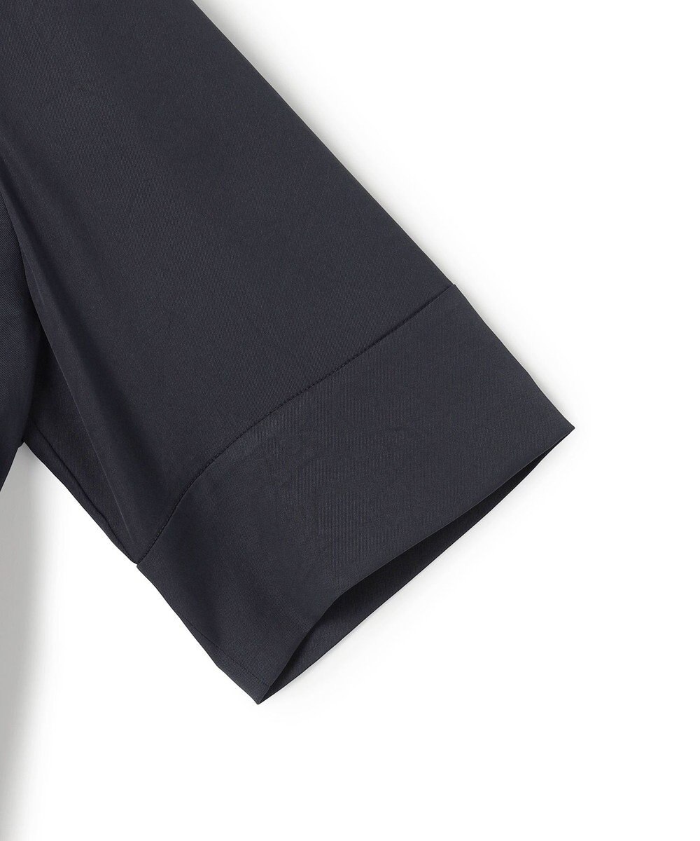 ICB 【先行予約】ストレッチシルキーツイル タイブラウス 