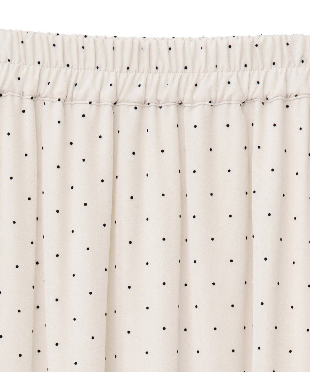 earth music&ecology ＳＥＴ２点フロッキードットブラウス＋スカート 