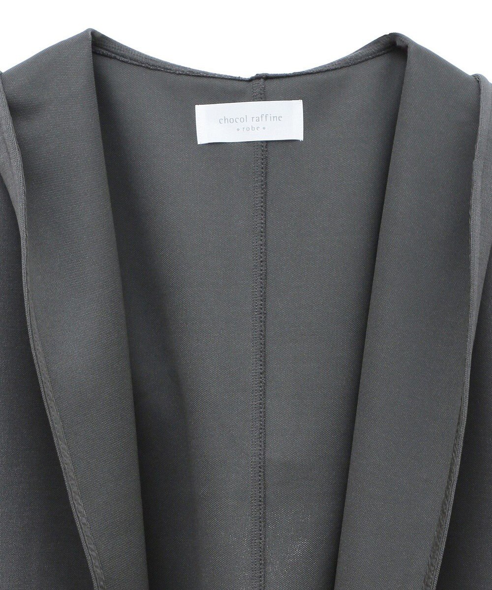 Green Parks ポンチフード付きカットカーディガン 