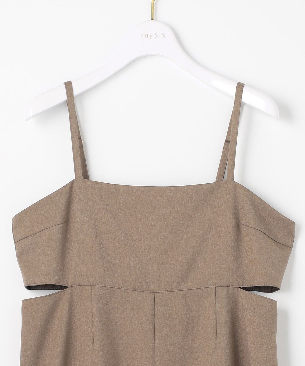 ANY SIS L 【洗える・2SET】カットデザインスタイルアップ ワンピース×ニット 