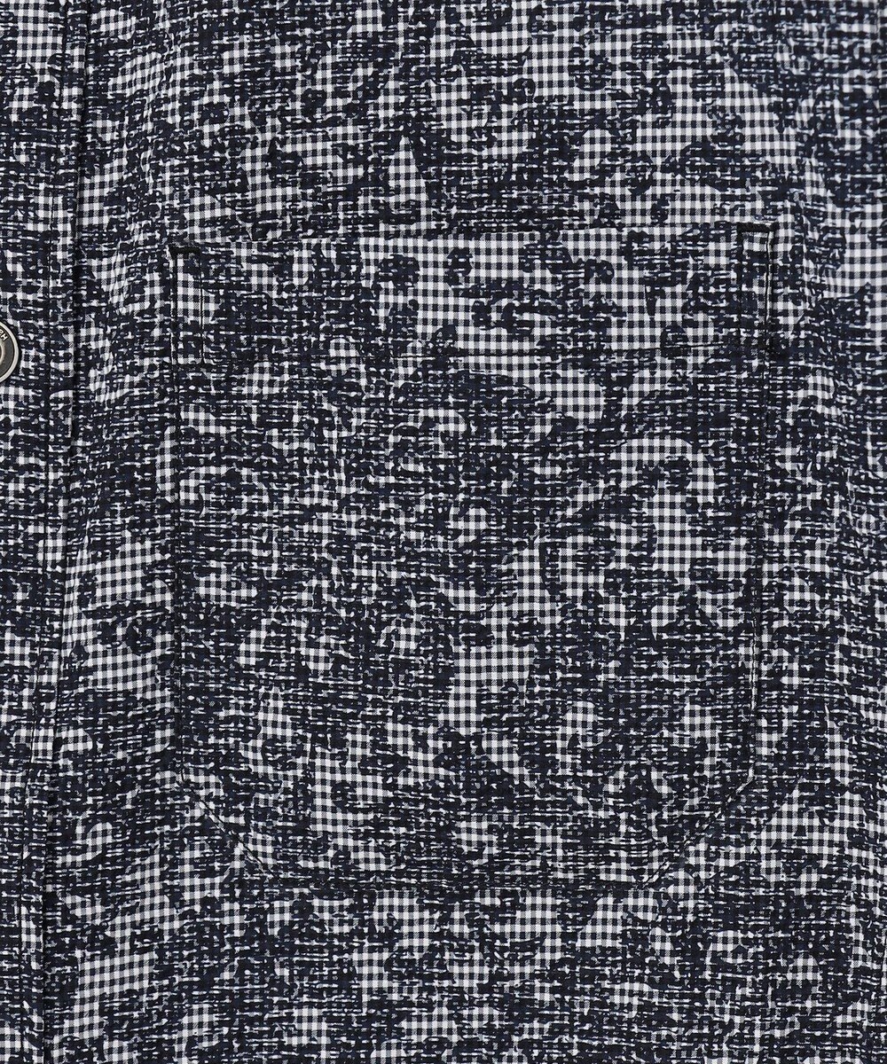 JOSEPH ABBOUD 【UV加工/エコ撥水/軽量】ライトウェーブライトボタニカルプリントシャツ 