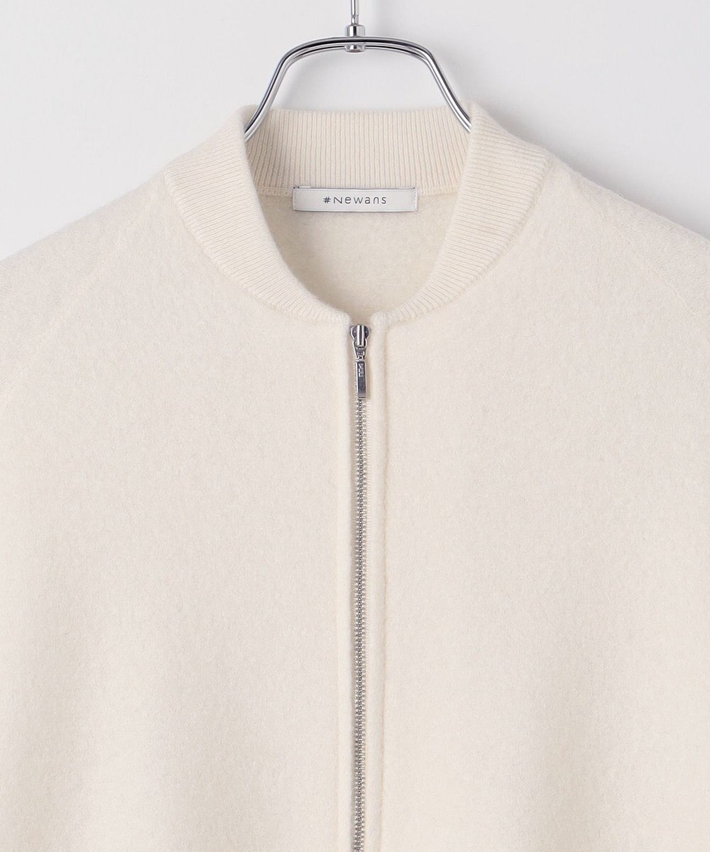 #Newans リラックスフィットドルマンニットブルゾン 