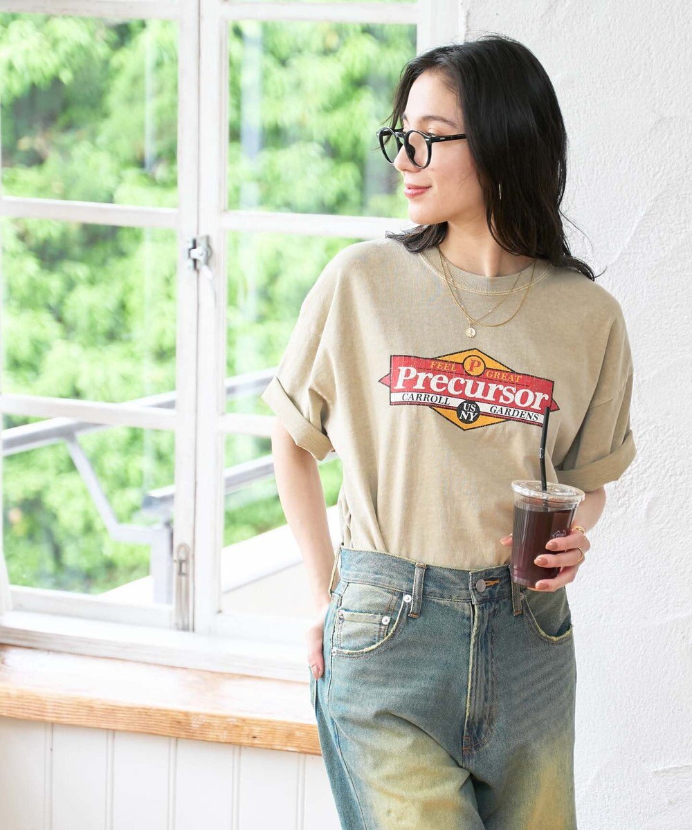 WEGO 【新色追加/ユニセックス着用アイテム/手洗い可/SMLサイズ展開】ピグメントグラフィックT（S） 