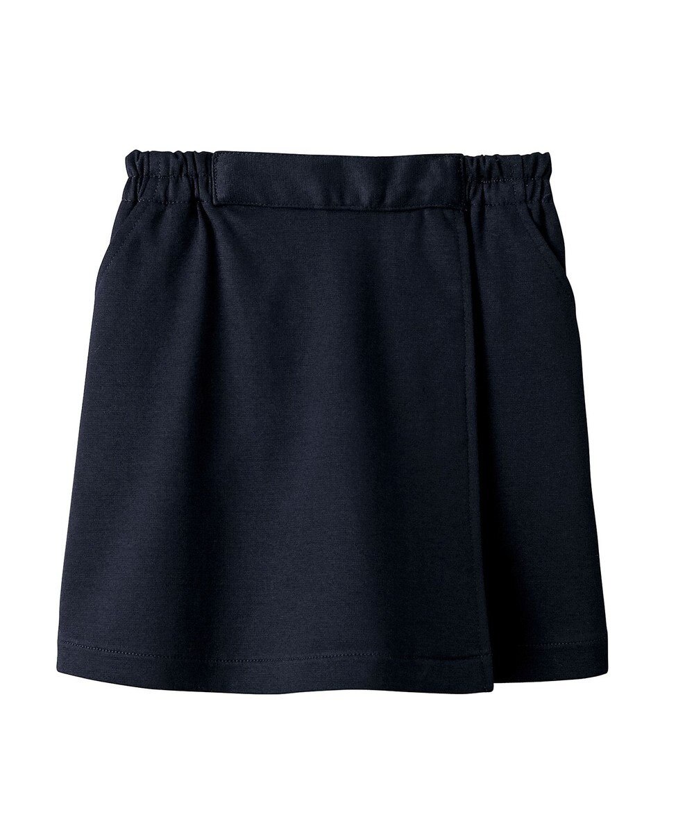 MIKI HOUSE HOT BISCUITS 【90-130cm】綿素材の巻きスカート風キュロットスカート 