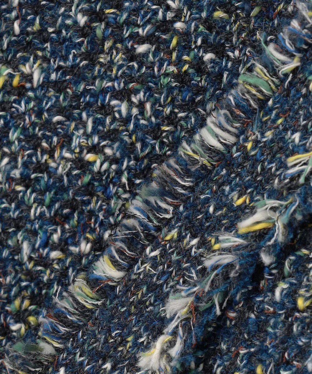 自由区 ミックスツイードニット   カーディガン 