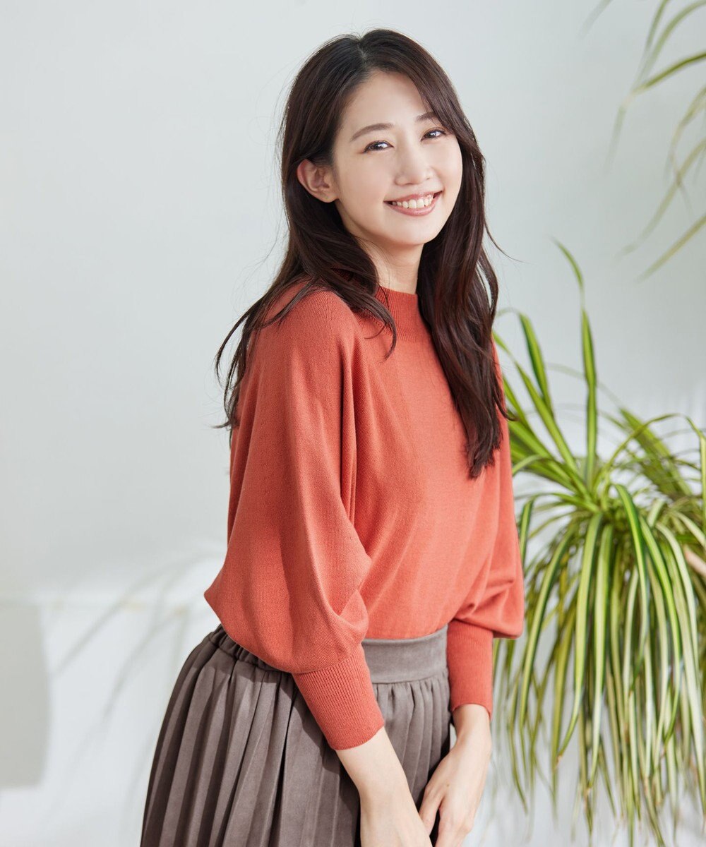 Tiaclasse L 【GOLD LABEL】【洗える】抗菌・防臭加工 ホールガーメント®ドルマンニット 