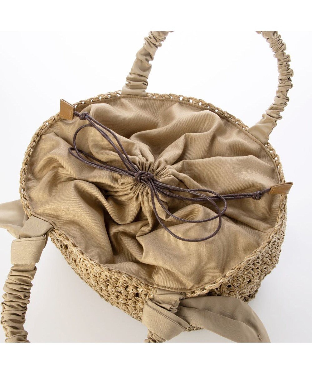 UNBILLION カシュカシュ cachecache / 下がりリボン切替編みトート 