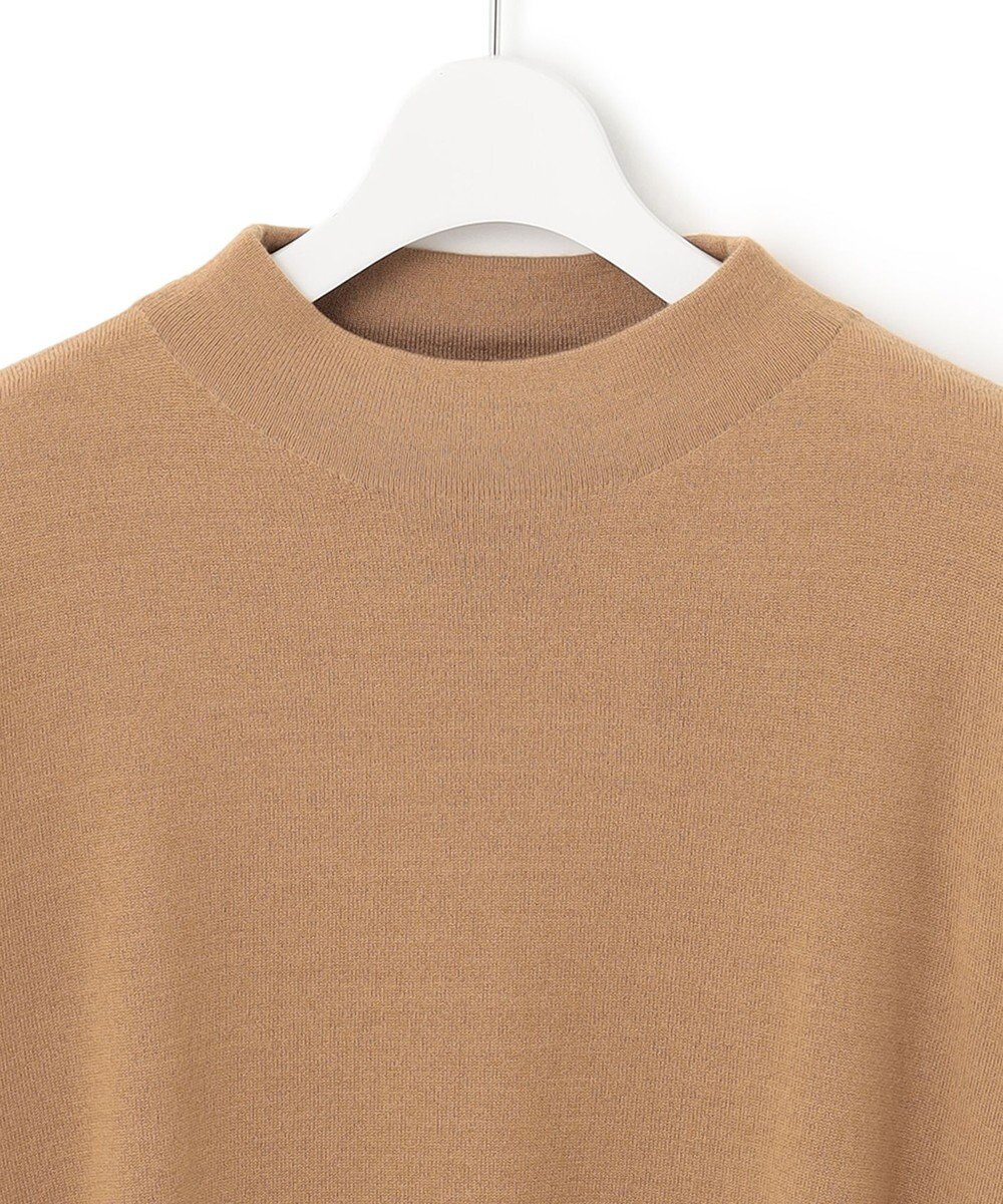 23区 【洗える】セミウーステッドウール モックネック ニット 