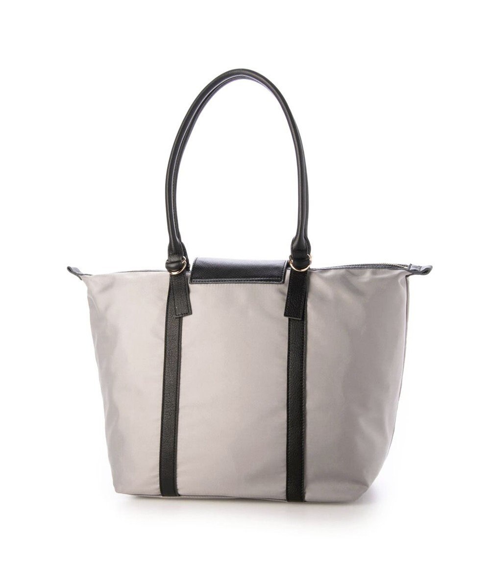 UNBILLION ペルケ perche / ナイロン×牛革かぶせジェムストーントートバッグ 