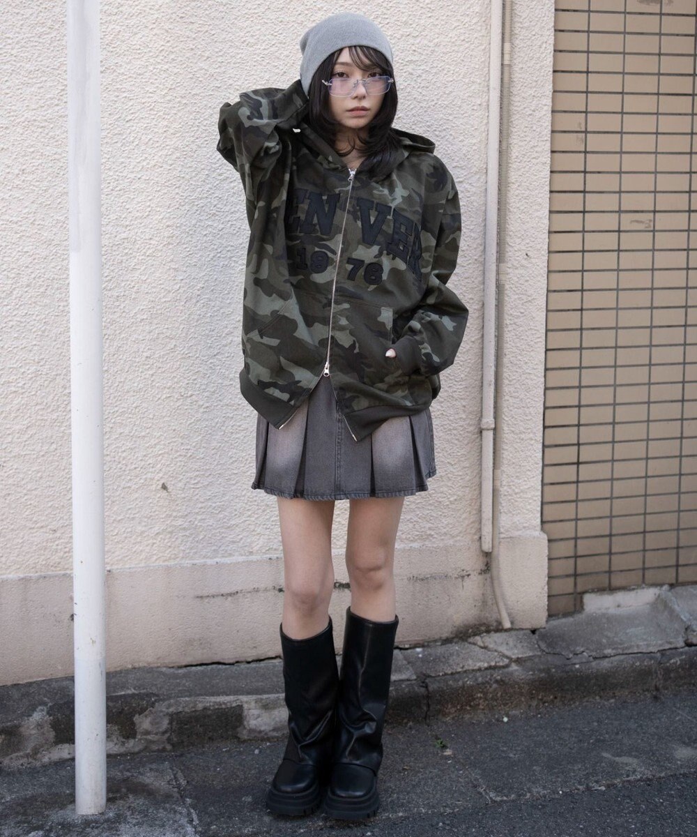 WEGO カレッジロゴBIGZIPパーカー 