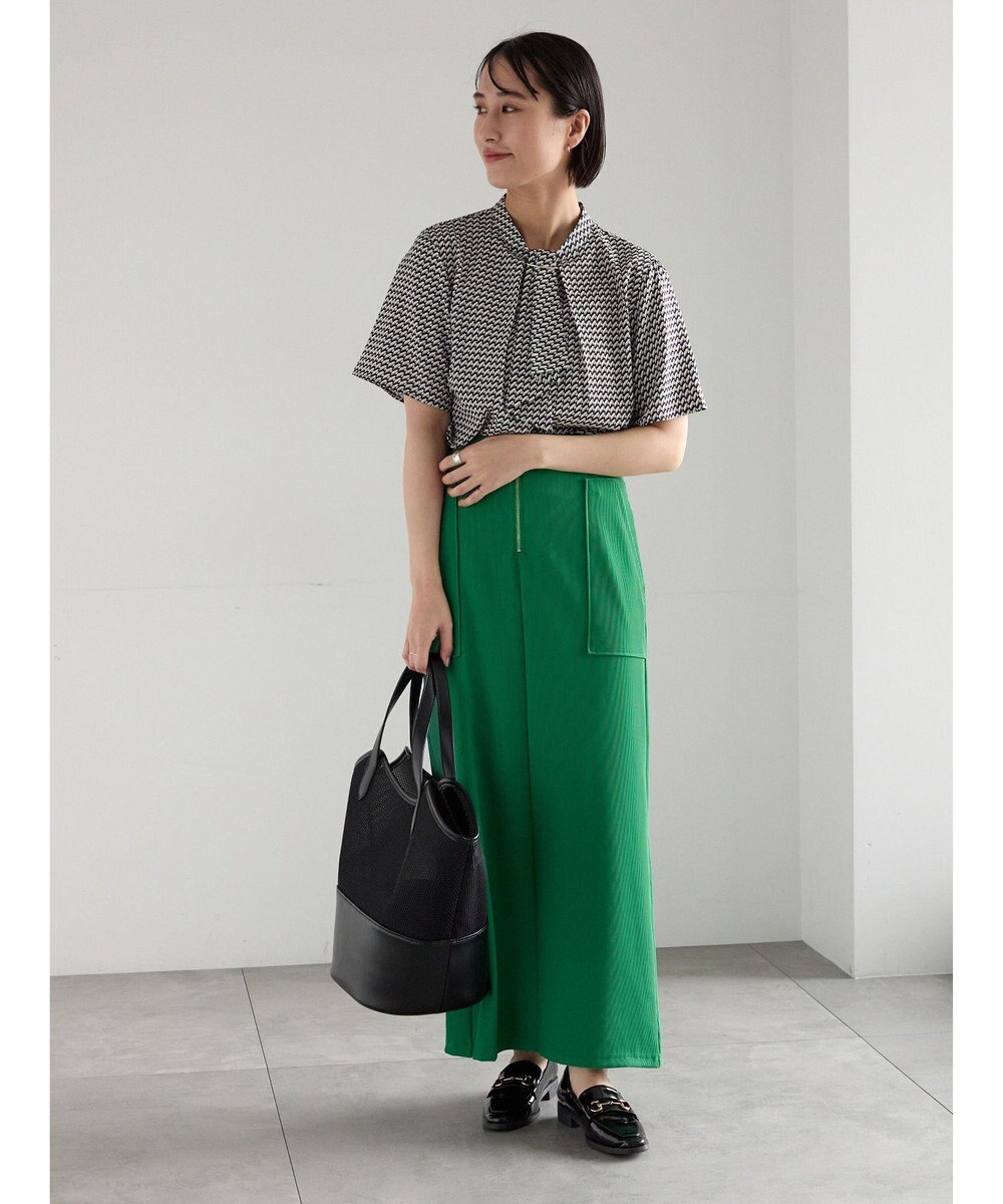 Te chichi フロントZIPトリコットタイトスカート 