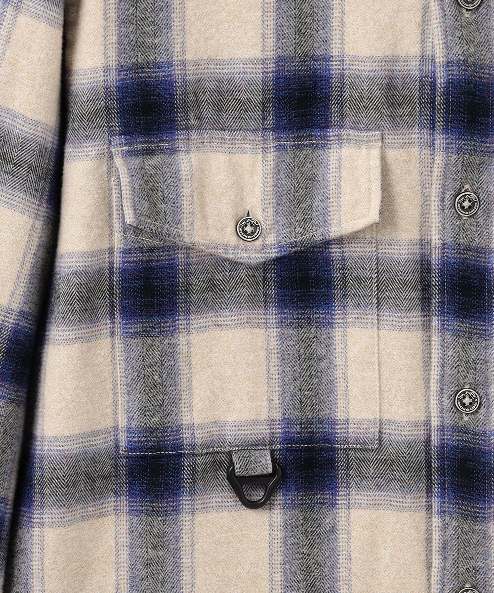 JOSEPH ABBOUD MOUNTAIN 【大人の山シャツ】メランジチェックシャツ 