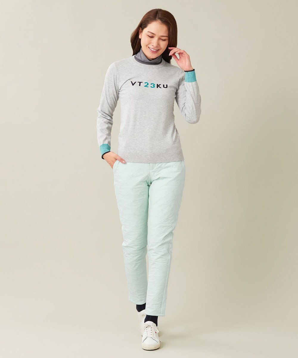23区GOLF 【WOMEN】ロゴニット 着回しOK 動きやすさ◎ 厚すぎないからロングシーズン着用できる 