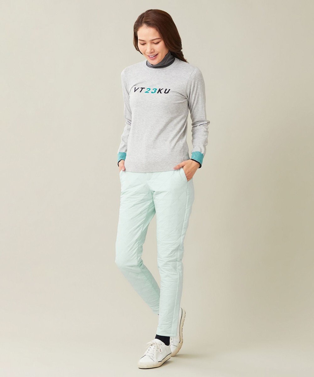 23区GOLF 【WOMEN】ロゴニット 着回しOK 動きやすさ◎ 厚すぎないからロングシーズン着用できる 