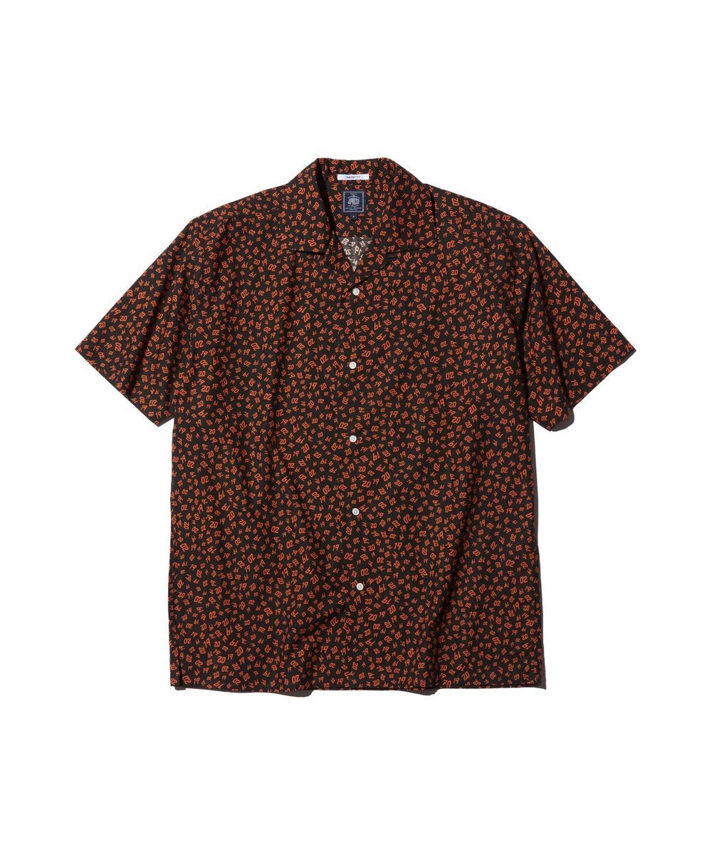J.PRESS MEN 【J.PRESS ORIGINALS】Broad Print 1902 Open Collar Shirt 