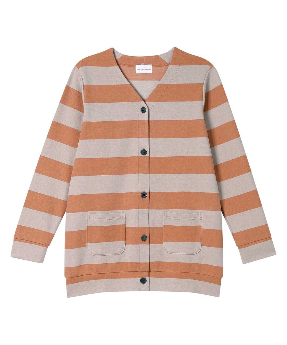 une nana cool ビッグボーダーカーディガン 