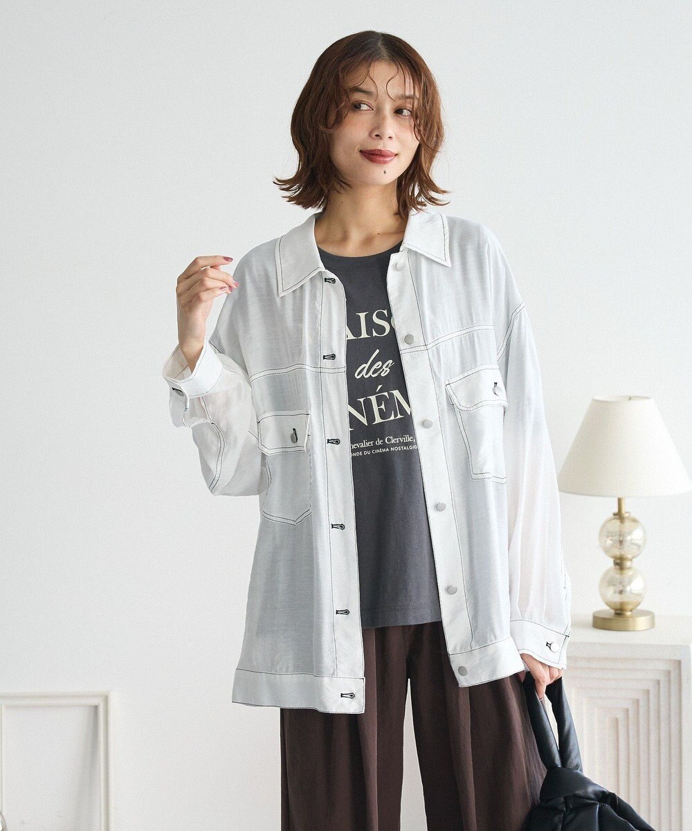 Green Parks ・ＥＬＥＮＣＡＲＥ　ＤＵＥ　カラーステッチシアーＧジャン 