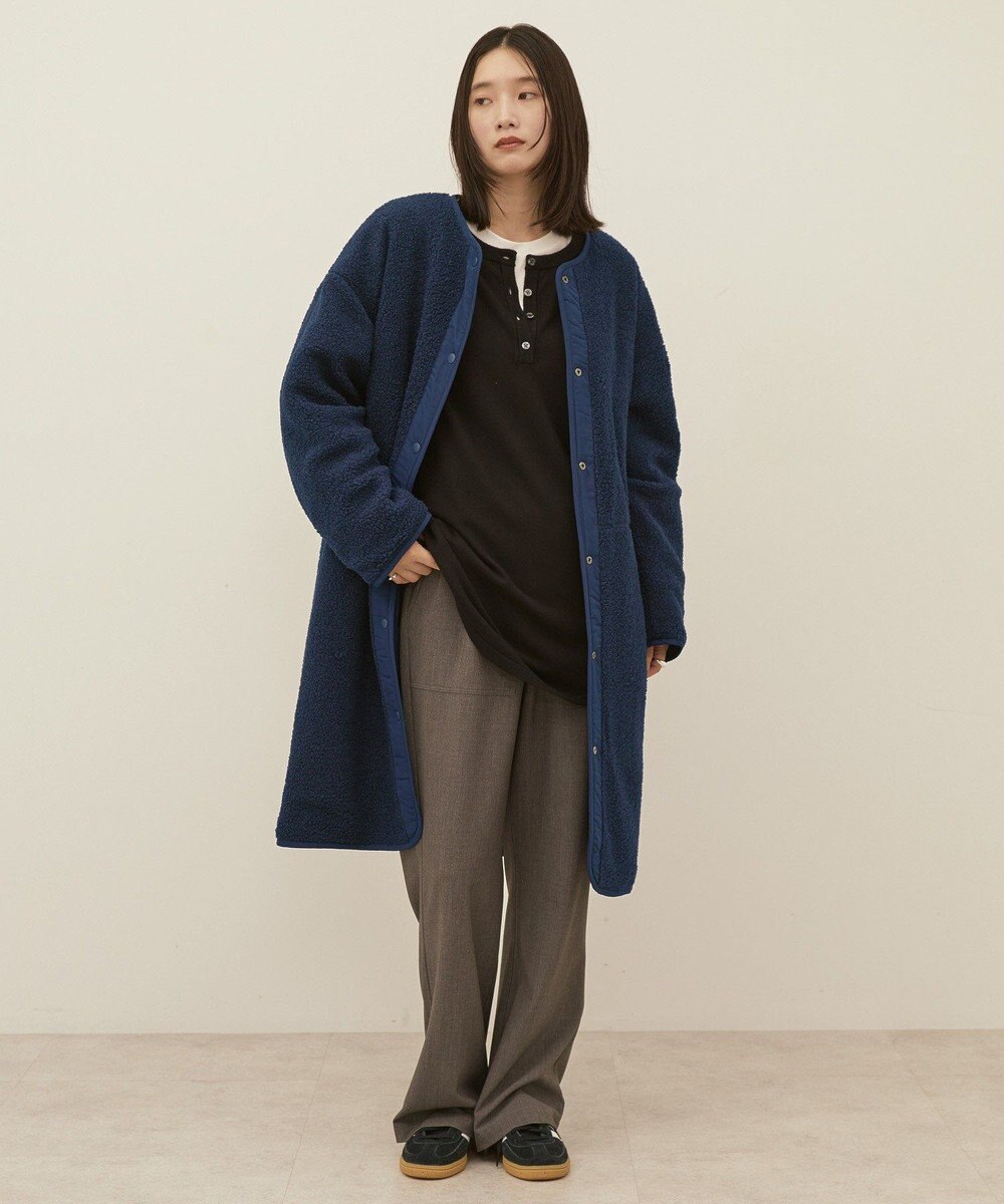 AMERICAN HOLIC あったかリバーシブルキルティングコート 