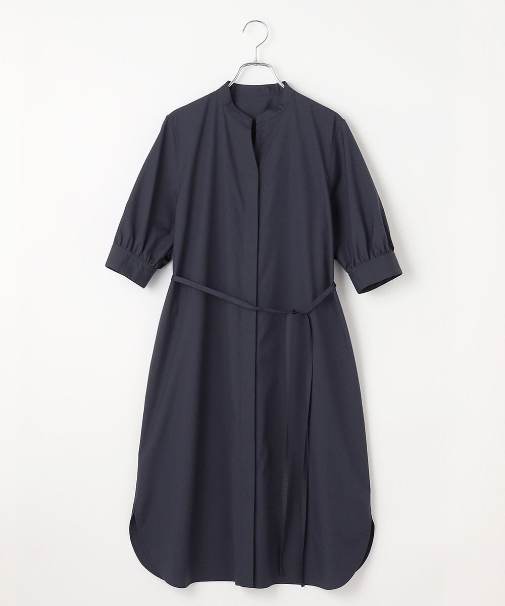 #Newans 【ANSWER for 骨格ストレート】バンドカラーシャツワンピース 