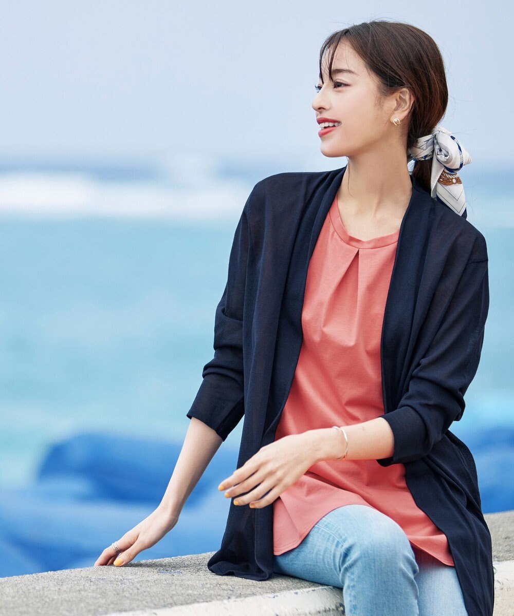 Tiaclasse L 【洗える】ボリュームフレンチカットソーチュニック 