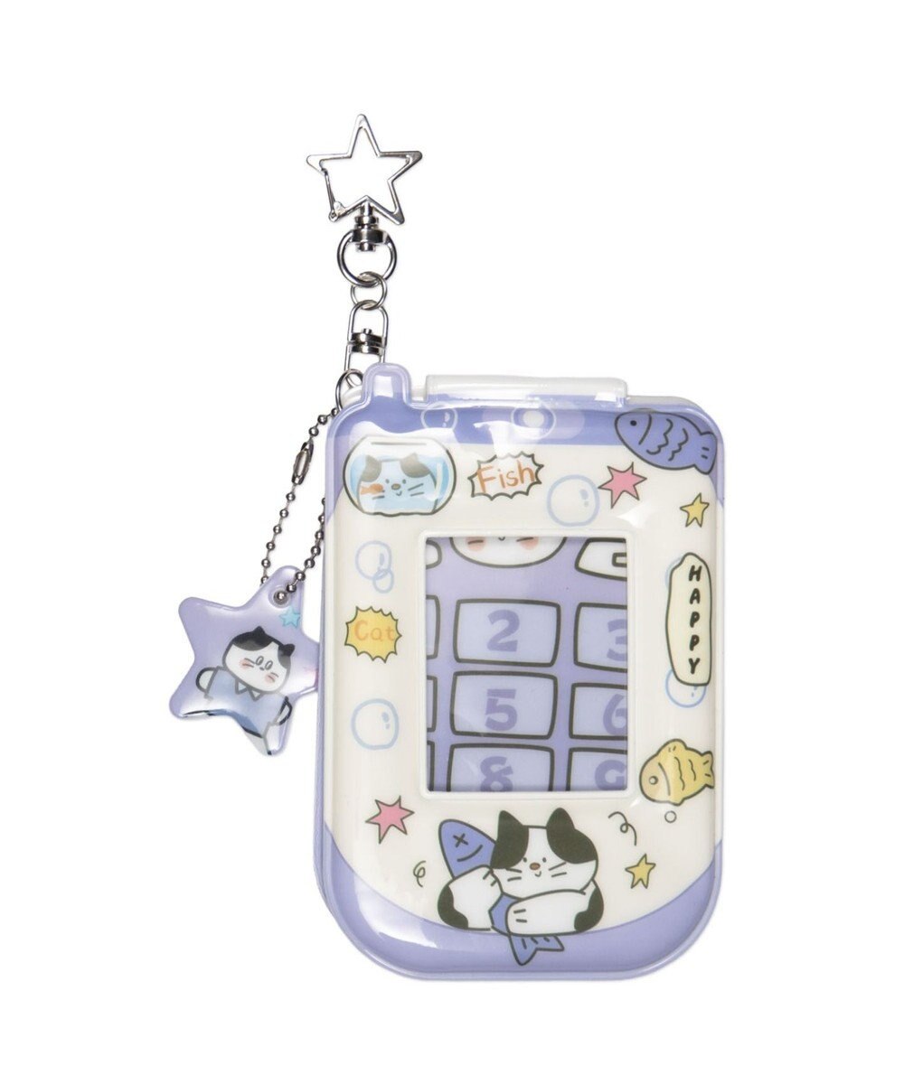 WEGO 【痛バ＆推し活グッズ】チャーム付きゆるアニマルガラケーカードホルダーキーホルダー 