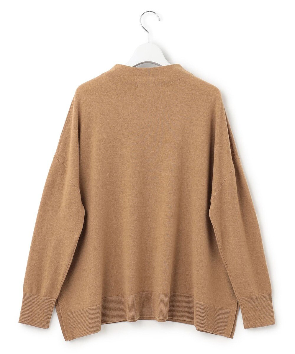 23区 【洗える】セミウーステッドウール モックネック ニット 